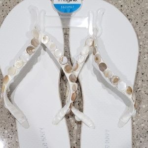 Custom OLD NAVY and imagine flip flops sandals .